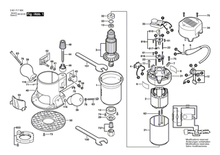 BOSCH Stange | Ersatzteile f�r GMF 1400 CE - 2610922527
