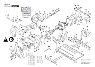 BOSCH Fussplatte | Ersatzteile für GKS 65, GKS 65 CE - 2610922569