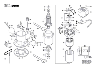 BOSCH Einstellschlüssel | Ersatzteile für GOF 1600 CE - 2610923193