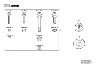 BOSCH Ger�tefuss | Ersatzteile f�r GTA 60 W - 2610923996