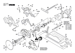 BOSCH Hebel | Ersatzteile f�r GKS 65, GKS 65 CE - 2610924368