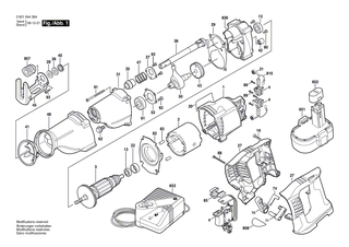 BOSCH R�ckhalteblech | Ersatzteile f�r GSA 36 V-LI, GSA 18 VE - 2610935010