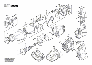 BOSCH Geh�usevorderteil | Ersatzteile f�r GSA 36 V-LI,...