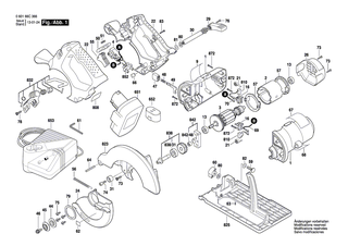 BOSCH Sechskantsteckschl�ssel | Ersatzteile f�r GKS 18 V-LI, GKS 36 V-LI - 2610937464
