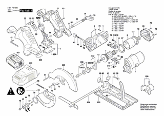BOSCH Schulterschraube | Ersatzteile f�r GKS 18 V-LI, GKS...