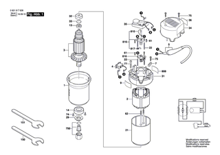 BOSCH Handgriff-Set | Ersatzteile f�r GMF 1400 CE - 2610941008