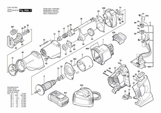BOSCH Schaltst�ssel | Ersatzteile f�r GSA 36 V-LI -...