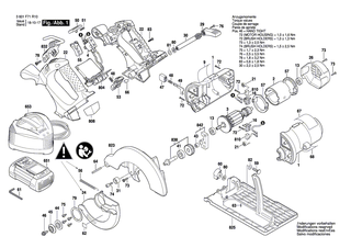 BOSCH Stellstange | Ersatzteile f�r GKS 36 V-LI - 2610942927