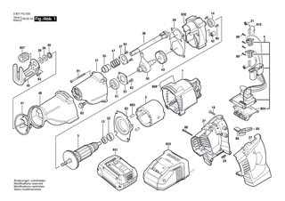 BOSCH Kohleb�rstensatz | Ersatzteile f�r GSA 36 V-LI, GSA 18 VE - 2610943623