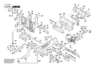 BOSCH Schraube | Ersatzteile f�r GTS 10 J - 2610950060