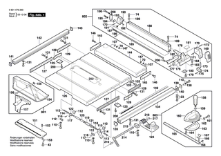 BOSCH Schraube | Ersatzteile für GTS 10 J - 2610951945