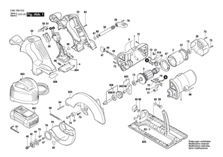 BOSCH Stellstange | Ersatzteile f�r GKS 18 V-LI - 2610955158