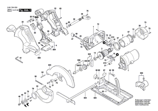 BOSCH Stellstange | Ersatzteile f�r GKS 18 V-LI - 2610955158