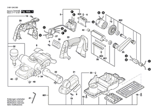 BOSCH Verriegelungsschieber | Ersatzteile für GHO 18 V-LI, GHO 14,4 V-LI - 2610955167