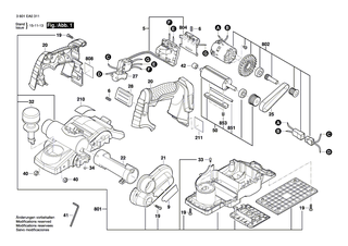 BOSCH Verriegelungsschieber | Ersatzteile für GHO 18 V-LI, GHO 14,4 V-LI - 2610955167