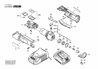 BOSCH Einklebeblatt | Ersatzteile f�r CR18L - 2610955688