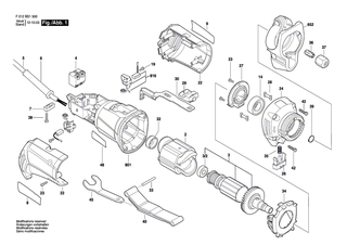 BOSCH Gest�nge | Ersatzteile f�r GTR 30 - 2610956950