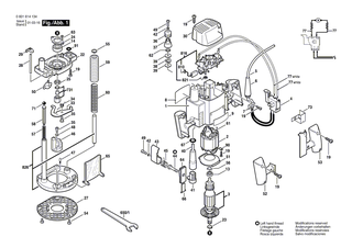 BOSCH Blasebalg | Ersatzteile f�r GOF 900, GOF 900 CE - 2610990698