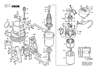 BOSCH Abdeckkappe | Ersatzteile f�r GMF 1400 CE, GOF 1600 CE - 2610991372