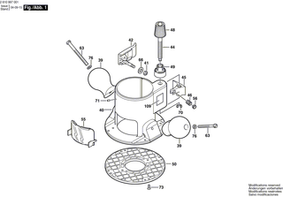 BOSCH Handgriff | Ersatzteile f�r GMF 1400 CE - 2610991387