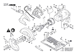 BOSCH Kabelklemme | Ersatzteile f�r GSA 1200 E, GKS 65 - 2610993191