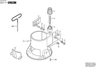 BOSCH Justierger�t | Ersatzteile f�r Parallelanschlag, RA1054 - 2610993576