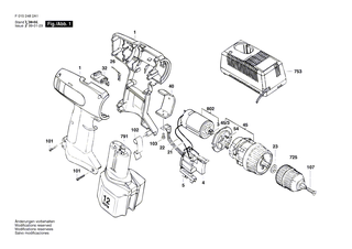 BOSCH Ladetransformator EU 230/12-14,4V, 1h | Ersatzteile f�r 2480, 2482 - 2610993802