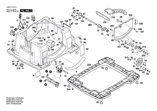 BOSCH Schlüssel | Ersatzteile für GTS 10, GTS 10 XC - 2610996880