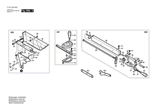 BOSCH Schlüssel | Ersatzteile für GTS 10, GTS 10 XC - 2610996880