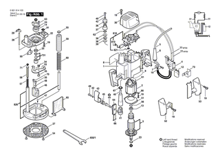 BOSCH Tiefenanschlag | Ersatzteile f�r GOF 1200 A, GOF 1200 - 2610997191