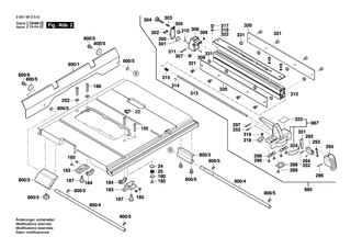 BOSCH Stift | Ersatzteile f�r GTS 10 - 2610997291