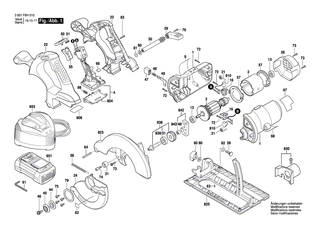 BOSCH Lagerplatte | Ersatzteile f�r GKS 18 V-LI, GKS 36 V-LI - 2610997509