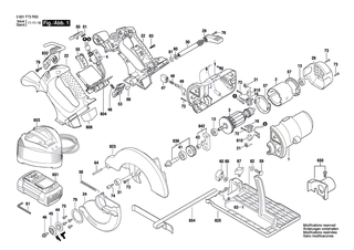 BOSCH Lagerplatte | Ersatzteile f�r GKS 18 V-LI, GKS 36 V-LI - 2610997509