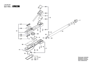 BOSCH Einklebeblatt | Ersatzteile f�r 19-102 - 2610A04425