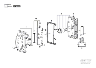 BOSCH Batteriedeckel | Ersatzteile f�r LD-50N Profile - 2610A07503