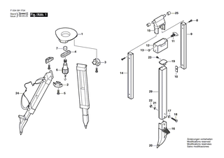 BOSCH Stativfuss | Ersatzteile f�r BT 170 HD - 2610A09014