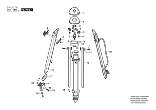 BOSCH Stativfuss | Ersatzteile f�r BT 170 HD - 2610A09014