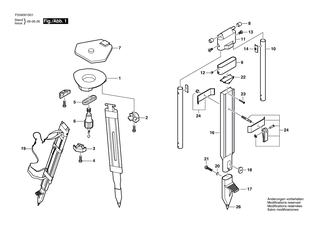 BOSCH Stativfuss | Ersatzteile f�r BT 170 HD - 2610A09014