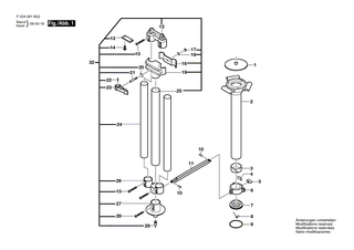BOSCH Stativfuss | Ersatzteile f�r BT 170 HD - 2610A09014