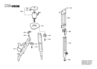 BOSCH Bolzen | Ersatzteile f�r BT 160, BT 300 HD - 2610A09316