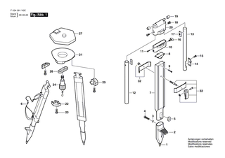 BOSCH Kopf | Ersatzteile f�r BT 170 HD - 2610A09381