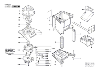 BOSCH Objektivfassung | Ersatzteile f�r GRL 300 HV, GRL 250 HV - 2610A12298