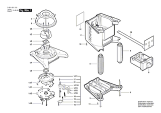 BOSCH Gehaeuse | Ersatzteile f�r GRL 300 HV, GRL 250 HV - 2610A12957