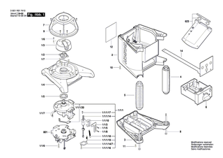 BOSCH Gehaeuse | Ersatzteile f�r GRL 300 HV, GRL 250 HV - 2610A12957