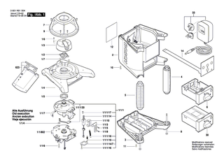 BOSCH ZSB Motor-Getriebe | Ersatzteile f�r GRL 300 HV, GRL 250 HV - 2610A13249