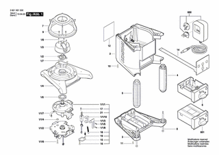 BOSCH Rotationseinheit | Ersatzteile für GRL 300 HVG - 2610A14000
