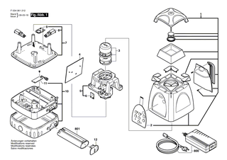 BOSCH Ladeger�t 230V; EU | Ersatzteile f�r PLP-190 Profile, PLP-180 Profile - 2610A15131