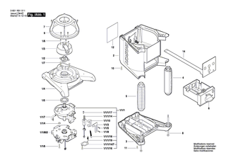 BOSCH Nivellierelement | Ersatzteile f�r GRL 300 HV - 2610A16120