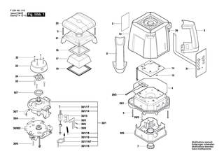 BOSCH Nivellierelement | Ersatzteile f�r GRL 300 HV - 2610A16120