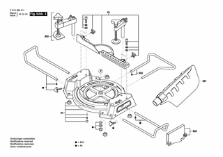 BOSCH Anschlagplatte | Ersatzteile für 3855 - 2610Z00717